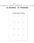 PR245 - 12 Books, 12 Friends - Printable Insert