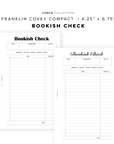 PR346 - Bookish Check - Printable Insert
