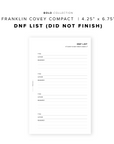 PR216 - DNF List - Printable Insert