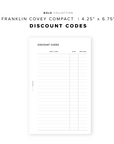 PR255 - Discount Codes V2 - Printable Insert