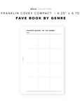PR217 - Fave Books by Genre - Printable Insert