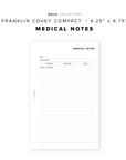 PR338 - Medical Notes - Printable Insert