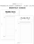 PR354 - Monthly Check - Printable Insert