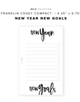 PR319 - New Year New Goals - Printable Insert
