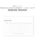 PR215 - Reading Tracker - Printable Insert