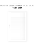 PR332 - Task List - Printable Insert