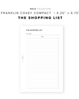 PR273 - The Shopping List - Printable Insert