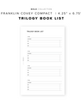 PR244 - Trilogy Book List - Printable Insert