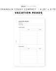 PR260 - Vacation Reads - Printable Insert