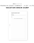 PR258 - Vacation Brain Dump - Printable Insert