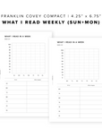 PR218 - What I Read Weekly - Printable Insert