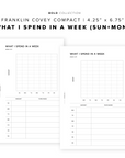 PR223 - What I Spend in a Week - Printable Insert