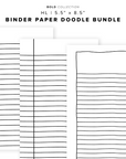 PR318 - Binder Paper Doodle Bundle - Printable Insert