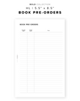 PR248 - Book Pre-Orders - Printable Insert