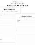 PR347 - Bookish Review V3 - Printable Insert