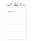 PR326 - Daily Checklist V2 - Printable Insert