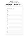 PR243 - Duology Book List - Printable Insert