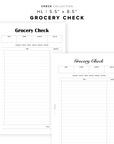 PR348 - Grocery Check - Printable Insert