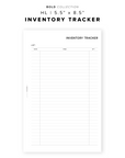 PR213 - Inventory Tracker - Printable Insert