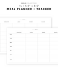PR340 - Meal Planner Tracker - Printable Insert