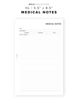 PR338 - Medical Notes - Printable Insert