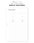 PR361 - Movie Reviews - Printable Insert