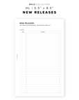 PR237 - New Releases - Printable Insert