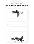 PR319 - New Year New Goals - Printable Insert