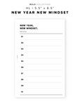 PR241 - New Year. New Mindset - Printable Insert