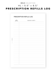 PR358 - Prescription Refills - Printable Insert