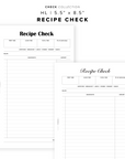 PR349 - Recipe Check - Printable Insert