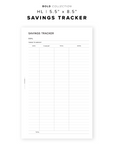 PR227 - Savings Tracker - Printable Insert