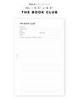 PR234 - The Book Club - Printable Insert