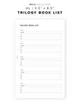 PR244 - Trilogy Book List - Printable Insert