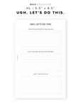 PR265 - Ugh Let's Do This - Printable Insert