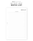 PR334 - Watchlist - Printable Insert