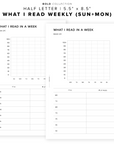 PR218 - What I Read Weekly - Printable Insert