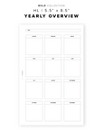 PR328 - Yearly Overview - Printable Insert