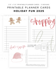 PPC36 - Holiday Fun 2025 - Printable Planner Cards