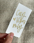 PC42 - Cozy Vibes Only (GOLD FOIL) - Planner Card