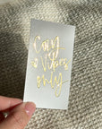 PC42 - Cozy Vibes Only (GOLD FOIL) - Planner Card