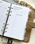 PR256 - Itinerary Overview - Printable Insert