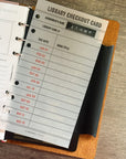 PRD257 - Library Checkout Card - Printable Dashboard