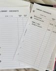 PR307 - Library Checkouts - Printable Insert