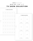 PR362 - TV Show Collection - Printable Insert
