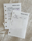 PR338 - Medical Notes - Printable Insert