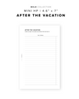PR269 - After the Vacation - Printable Insert