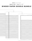 PR318 - Binder Paper Doodle Bundle - Printable Insert