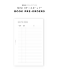 PR248 - Book Pre-Orders - Printable Insert
