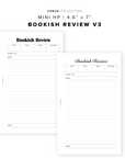 PR347 - Bookish Review V3 - Printable Insert